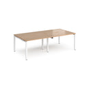 Adapt Double Back to Back Desks 600mm Deep - Beech - NWOF