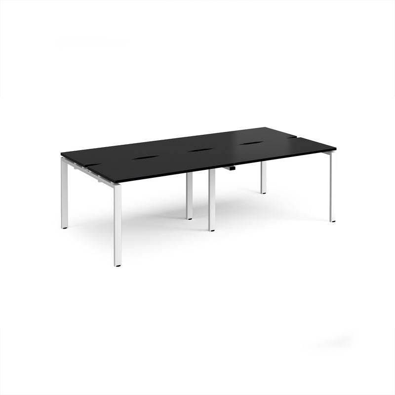 Adapt Double Back to Back Desks 600mm Deep - Black