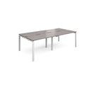 Adapt Double Back to Back Desks 600mm Deep - Grey Oak - NWOF