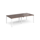 Adapt Double Back to Back Desks 600mm Deep - Walnut - NWOF