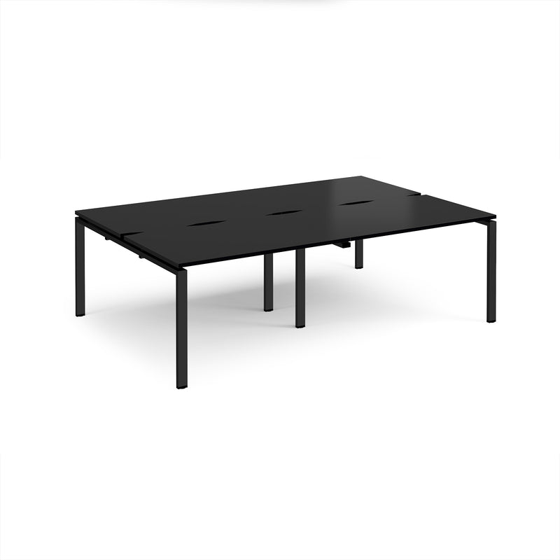 Adapt Double Back to Back Desks 800mm Deep - Black