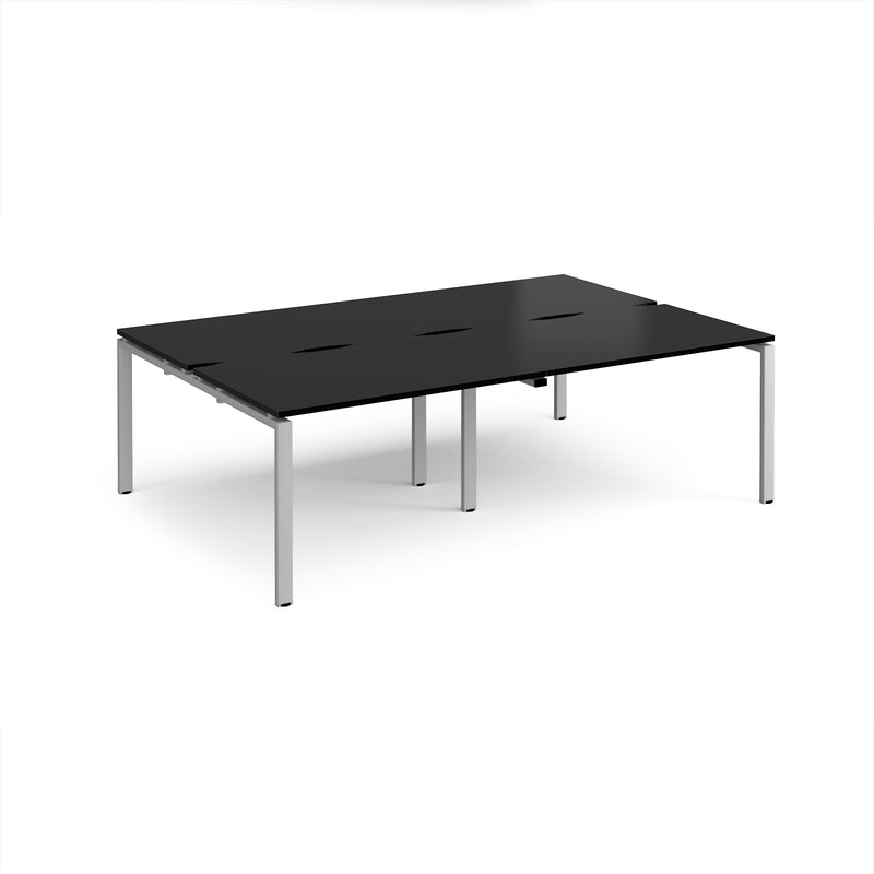 Adapt Double Back to Back Desks 800mm Deep - Black
