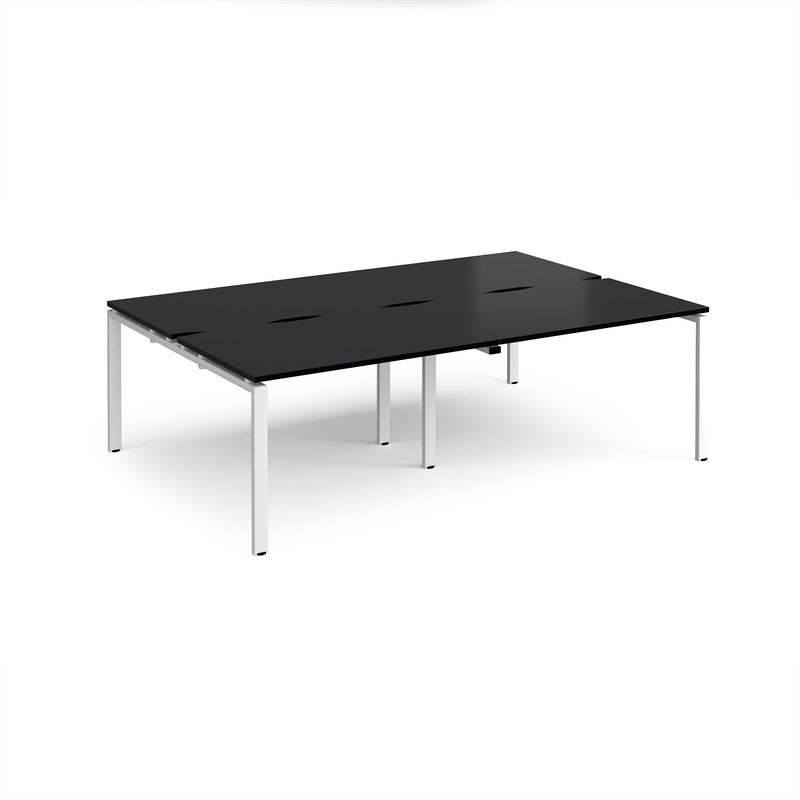 Adapt Double Back to Back Desks 800mm Deep - Black