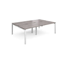 Adapt Double Back to Back Desks 800mm Deep - Grey Oak - NWOF