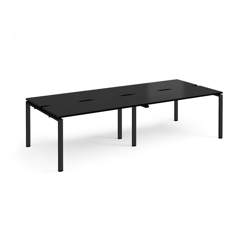 Adapt Double Back to Back Desks 600mm Deep - Black