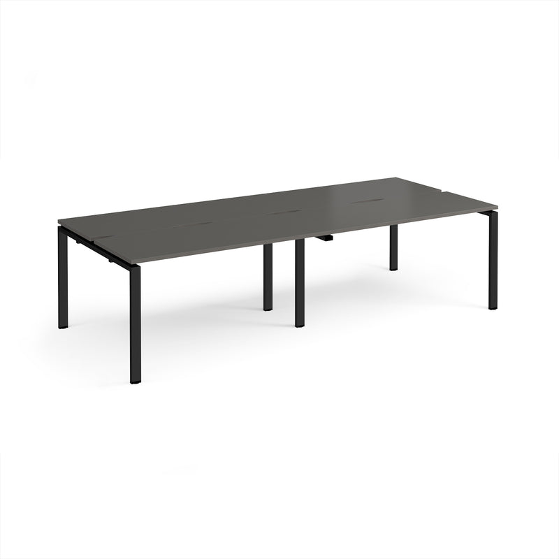Adapt Double Back to Back Desks 600mm Deep - Storm Grey