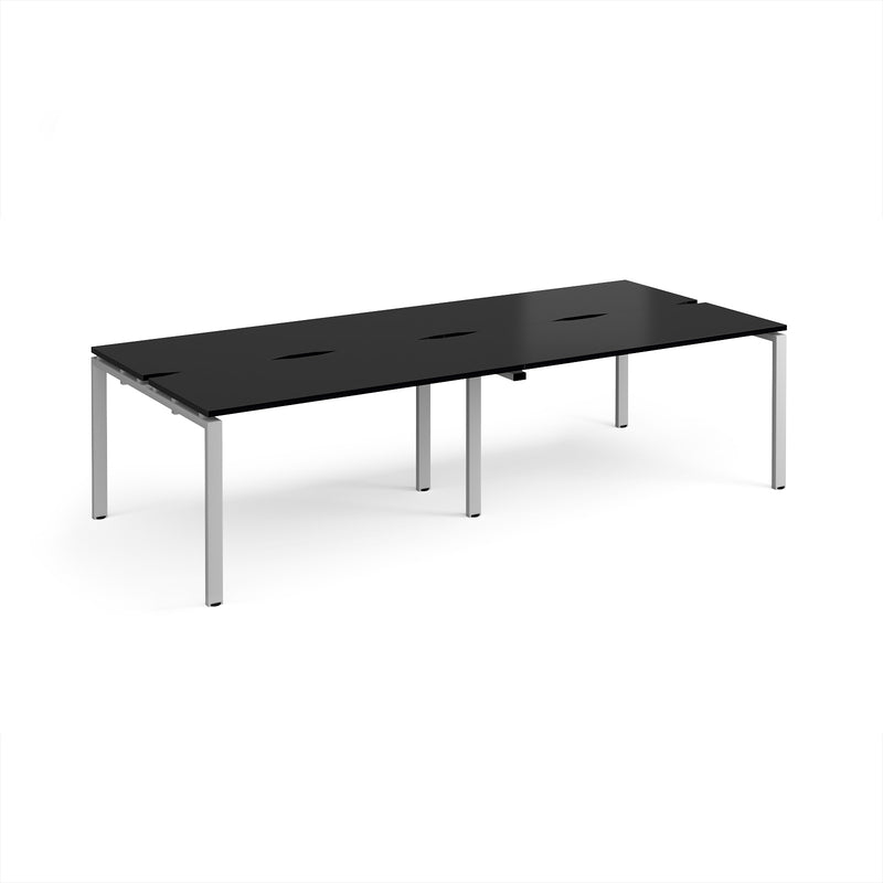 Adapt Double Back to Back Desks 600mm Deep - Black