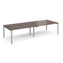 Adapt Double Back to Back Desks 600mm Deep - Walnut - NWOF
