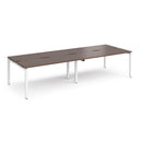 Adapt Double Back to Back Desks 600mm Deep - Walnut - NWOF