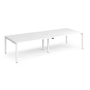Adapt Double Back to Back Desks 600mm Deep - White - NWOF