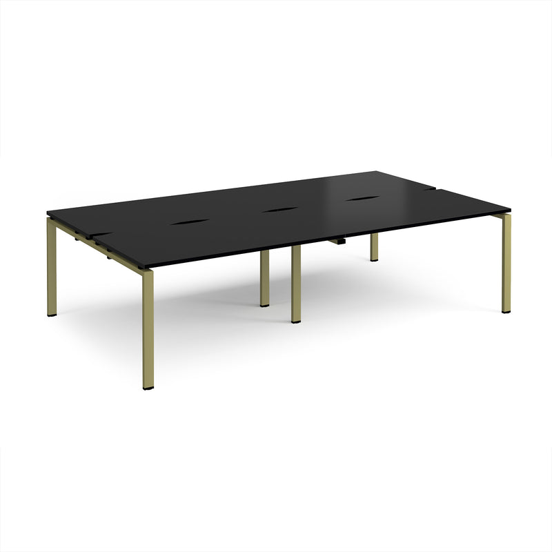 Adapt Double Back to Back Desks 800mm Deep - Black
