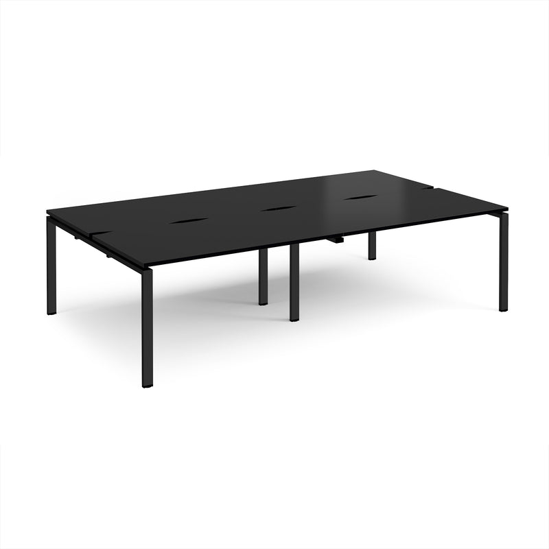 Adapt Double Back to Back Desks 800mm Deep - Black