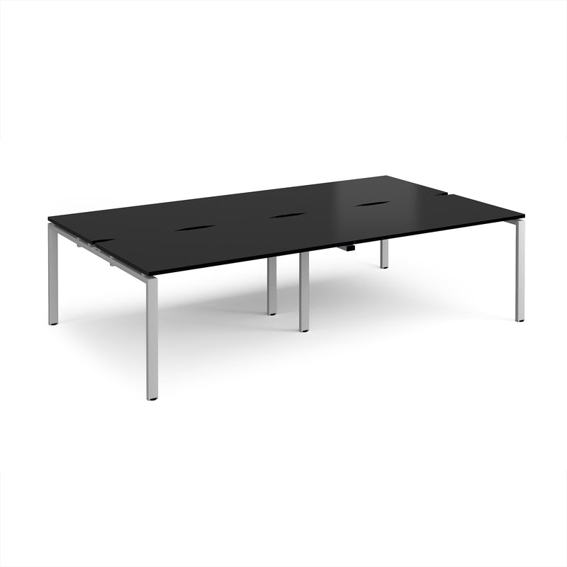 Adapt Double Back to Back Desks 800mm Deep - Black