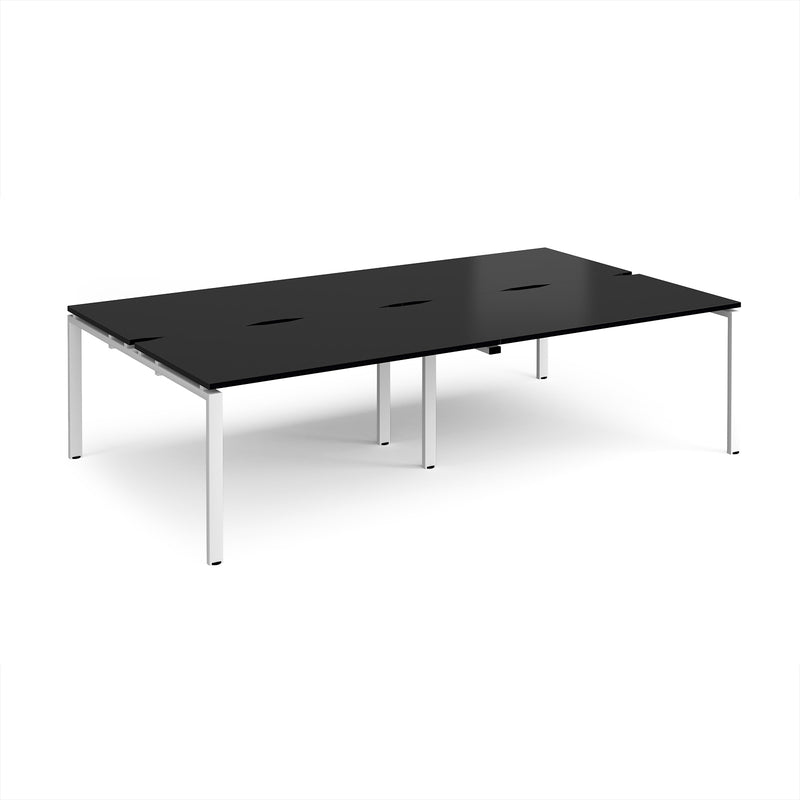 Adapt Double Back to Back Desks 800mm Deep - Black