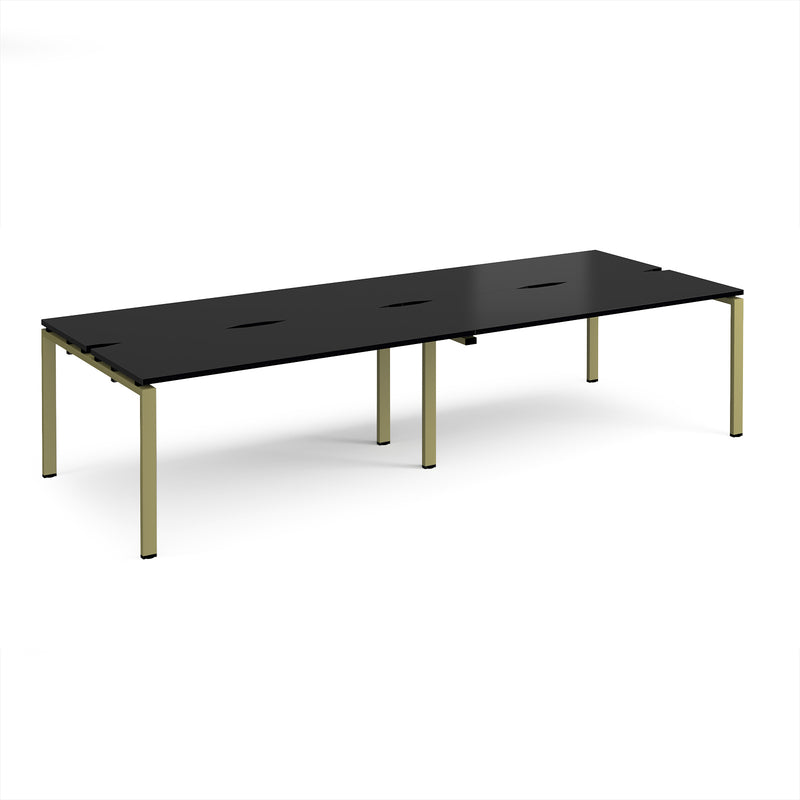 Adapt Double Back to Back Desks 600mm Deep - Black