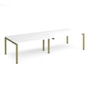 Adapt Double Back to Back Desks 600mm Deep - White - NWOF