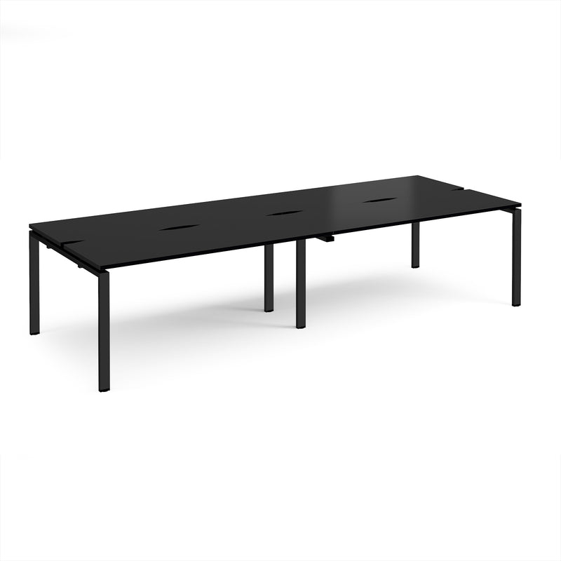Adapt Double Back to Back Desks 600mm Deep - Black