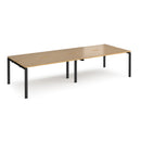 Adapt Double Back to Back Desks 600mm Deep - Oak - NWOF