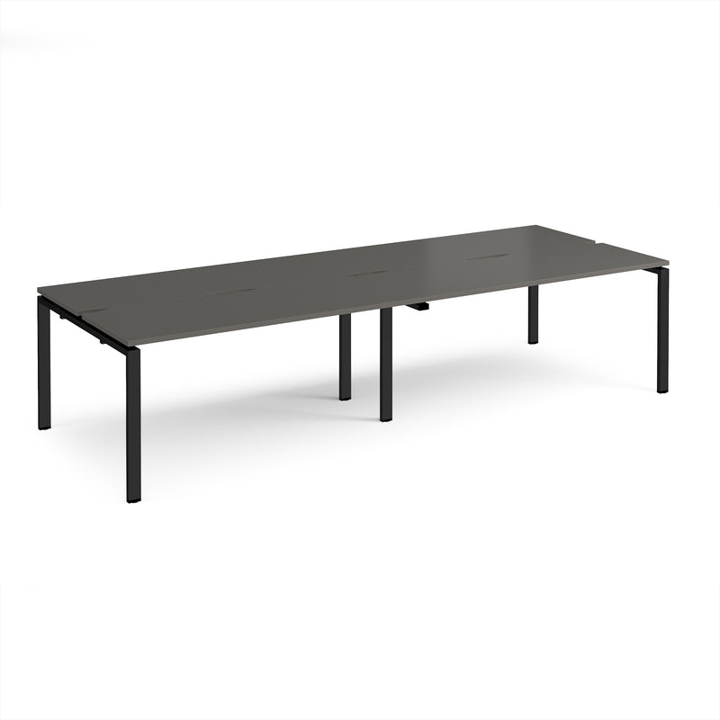 Adapt Double Back to Back Desks 600mm Deep - Storm Grey