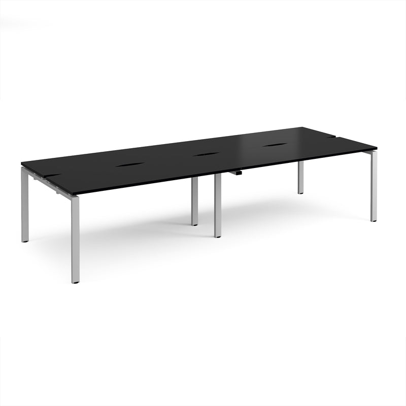 Adapt Double Back to Back Desks 600mm Deep - Black