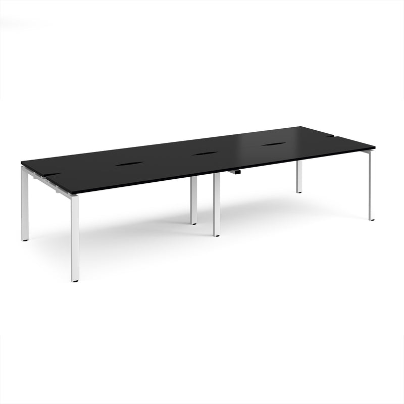 Adapt Double Back to Back Desks 600mm Deep - Black