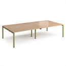 Adapt Double Back to Back Desks 800mm Deep - Beech - NWOF