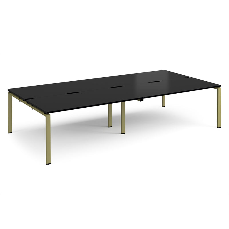 Adapt Double Back to Back Desks 800mm Deep - Black