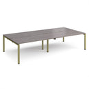Adapt Double Back to Back Desks 800mm Deep - Grey Oak - NWOF