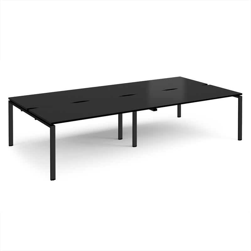 Adapt Double Back to Back Desks 800mm Deep - Black