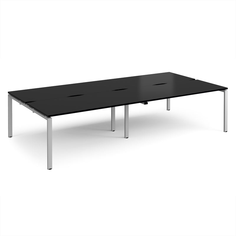 Adapt Double Back to Back Desks 800mm Deep - Black