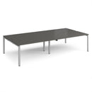 Adapt Double Back to Back Desks 800mm Deep - Storm Grey - NWOF