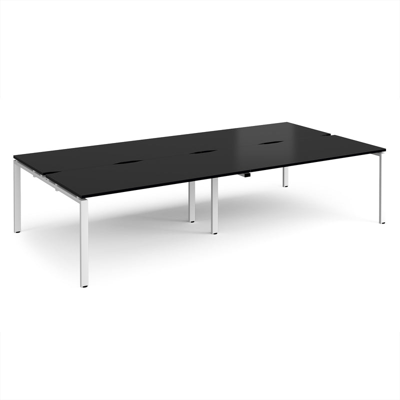 Adapt Double Back to Back Desks 800mm Deep - Black
