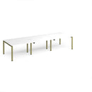 Adapt Triple Back to Back Desks 600mm Deep - White - NWOF