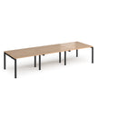 Adapt Triple Back to Back Desks 600mm Deep - Beech - NWOF