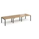 Adapt Triple Back to Back Desks 600mm Deep - Oak - NWOF
