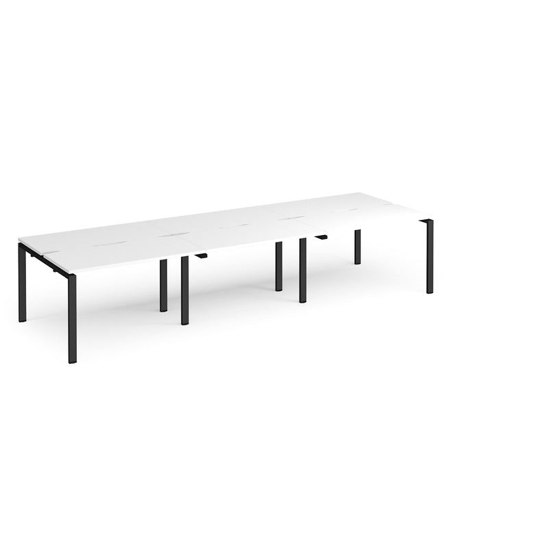 Adapt Triple Back to Back Desks 600mm Deep - White