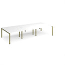 Adapt Triple Back to Back Desks 800mm Deep - White - NWOF