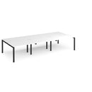 Adapt Triple Back to Back Desks 800mm Deep - White - NWOF