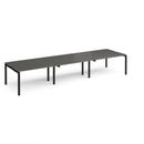 Adapt Triple Back to Back Desks 600mm Deep - Storm Grey - NWOF