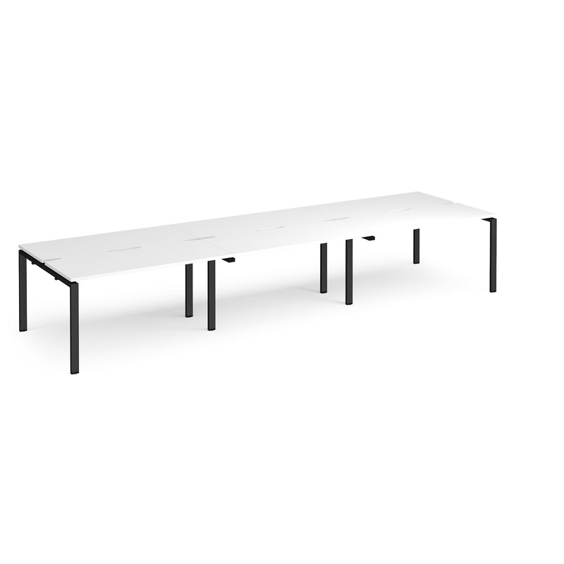 Adapt Triple Back to Back Desks 600mm Deep - White