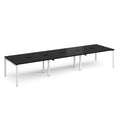 Adapt Triple Back to Back Desks 600mm Deep - Black - NWOF