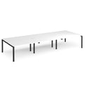 Adapt Triple Back to Back Desks 800mm Deep - White - NWOF