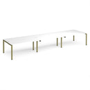 Adapt Triple Back to Back Desks 600mm Deep - White - NWOF