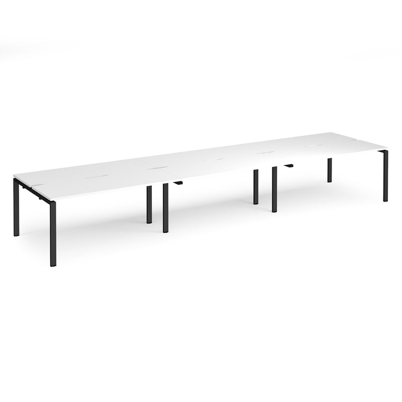 Adapt Triple Back to Back Desks 600mm Deep - White