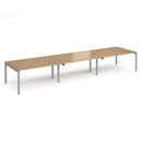 Adapt Triple Back to Back Desks 600mm Deep - Oak - NWOF
