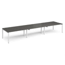 Adapt Triple Back to Back Desks 600mm Deep - Storm Grey - NWOF