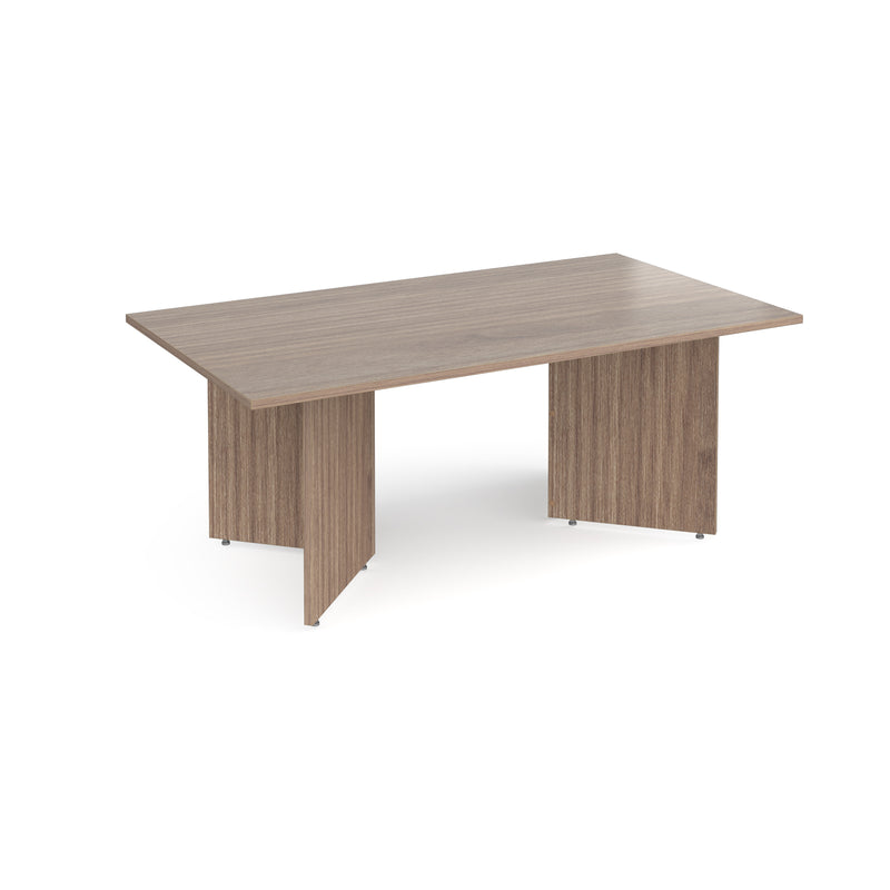 Arrow Head Leg Rectangular Boardroom Table - Barcelona Walnut