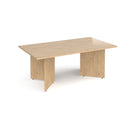 Arrow Head Leg Rectangular Boardroom Table - Kendal Oak