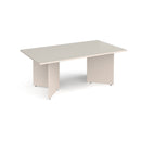 Arrow Head Leg Rectangular Boardroom Table - Light Grey