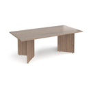 Arrow Head Leg Rectangular Boardroom Table - Barcelona Walnut